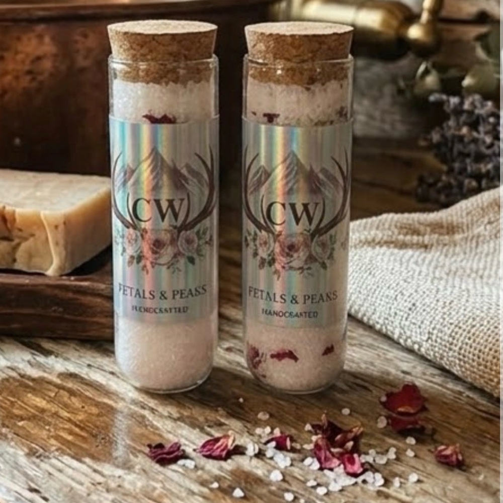 WILD MOUNTAIN ROSE - BATH SALT - Set of 2️⃣ Handcrafted!